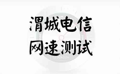 渭城电信网速测试