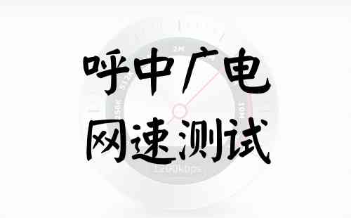 呼中广电网速测试