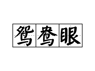 鸳鸯眼 - 鸳鸯眼的意思
