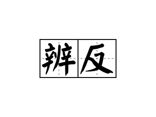 辨反 - 辨反的意思