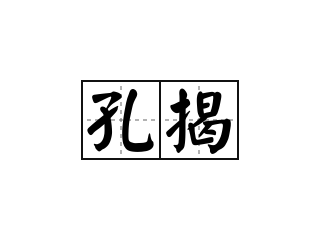 孔揭 - 孔揭的意思