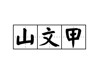 山文甲 - 山文甲的意思