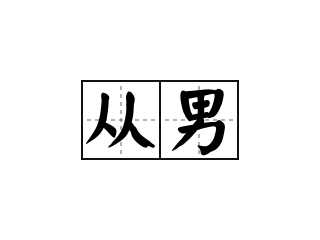 从男 - 从男的意思