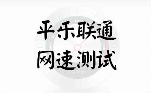 平乐联通网速测试