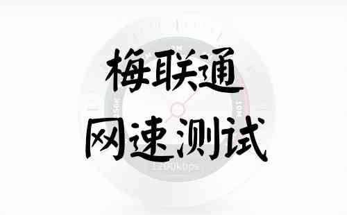 梅联通网速测试