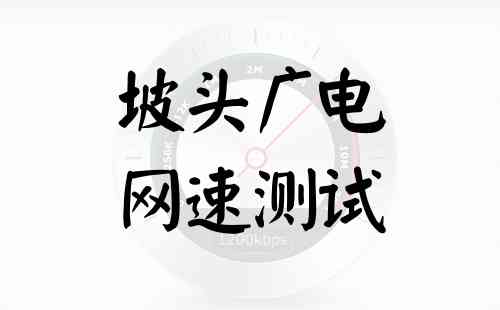 坡头广电网速测试